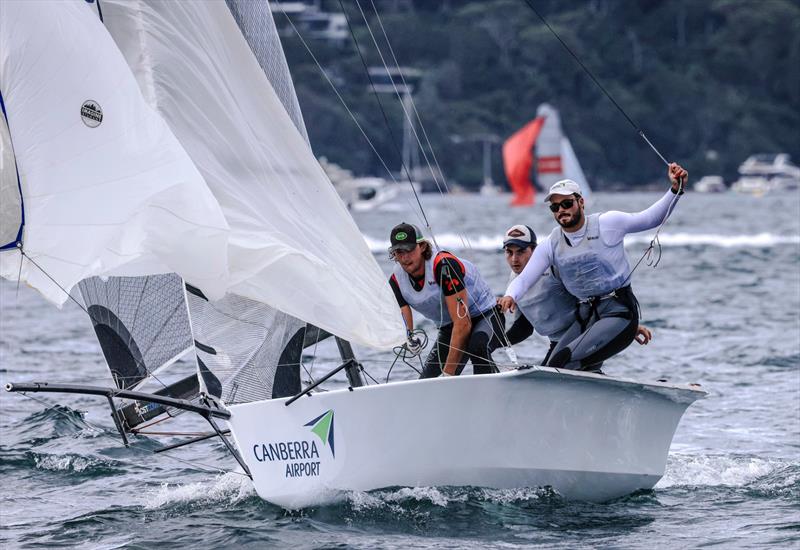 Canberra Airport photo copyright SailMedia taken at Manly 16ft Skiff Sailing Club and featuring the 16ft Skiff class