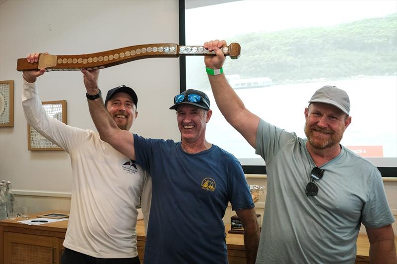 Altis - GavinCooke Handicap Winner - 2026 Old Buffers Day photo copyright Timothee Hugnin | Manly 16s taken at Manly 16ft Skiff Sailing Club and featuring the 16ft Skiff class