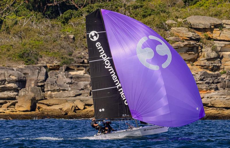 Employment Hero during Manly 16ft Skiff Club Short Course Pointscore Series Day 1 - photo © Michael Chittenden / SailMedia