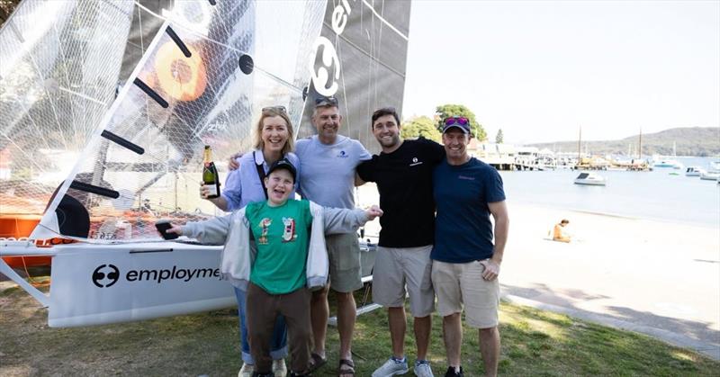 Launching Employment Hero with the Thompson family during Manly 16ft Skiff Club Short Course Pointscore Series Day 1 - photo © Michael Chittenden / SailMedia