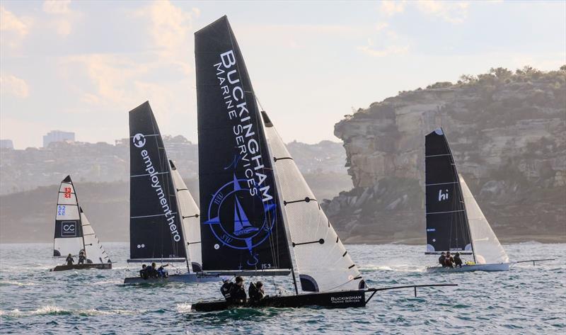 Race to podium - Manly16s Club Championships Heats 1 & 2 - photo © SailMedia