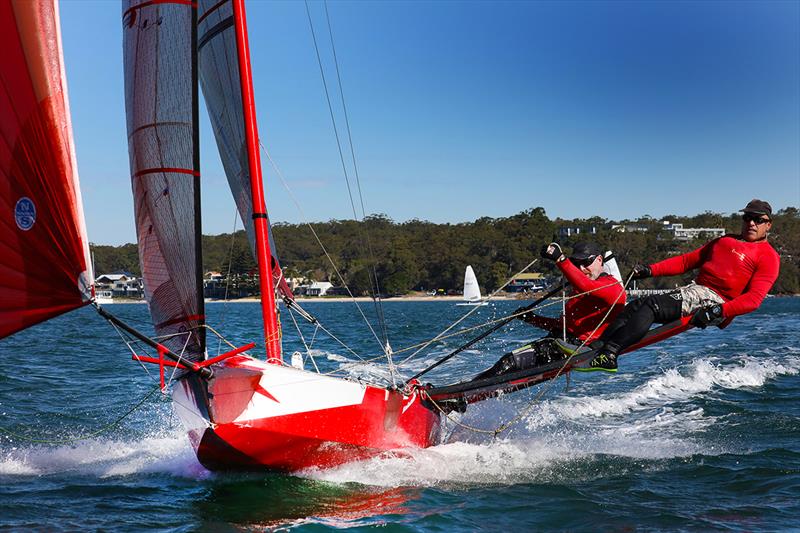 Mixed division Skate entry - Sail Port Stephens Bay Series, Day 2 photo copyright Promocean Media taken at  and featuring the Skate class