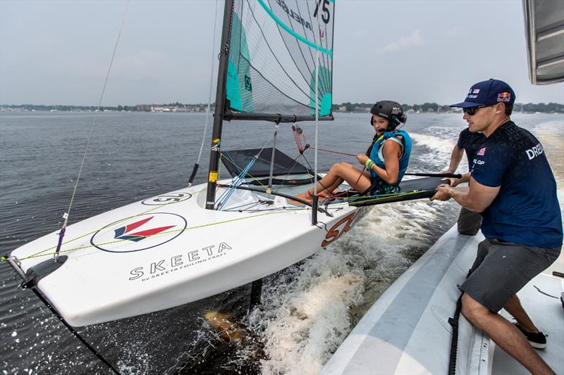 U.S. SailGP Team hosts inaugural Foiling First photo copyright U.S. SailGP Team taken at  and featuring the SKEETA class