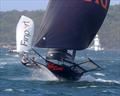 Rag and Famish Hotel winning Race 3 in the 18ft Skiff Australian nationals