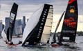 Mark rounding was close all day - 18ft Skiff SIXT Spring Championship Race 3