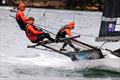 Concentration for the crew of Sixt on the way to victory - 18ft Skiff SIXT Spring Championship Race 3