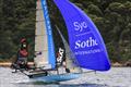 18ft Skiff NSW Championship - Sotheby's Ballard Property in full flight &copy; SailMedia