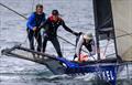 JJ Giltinan 18ft Skiff World Championship 2026 Race 1 - Fisher and Paykel crew approach the bottom gate