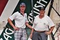 The late George Calligeros with skipper David Gibson during the 1990s &copy; Frank Quealey