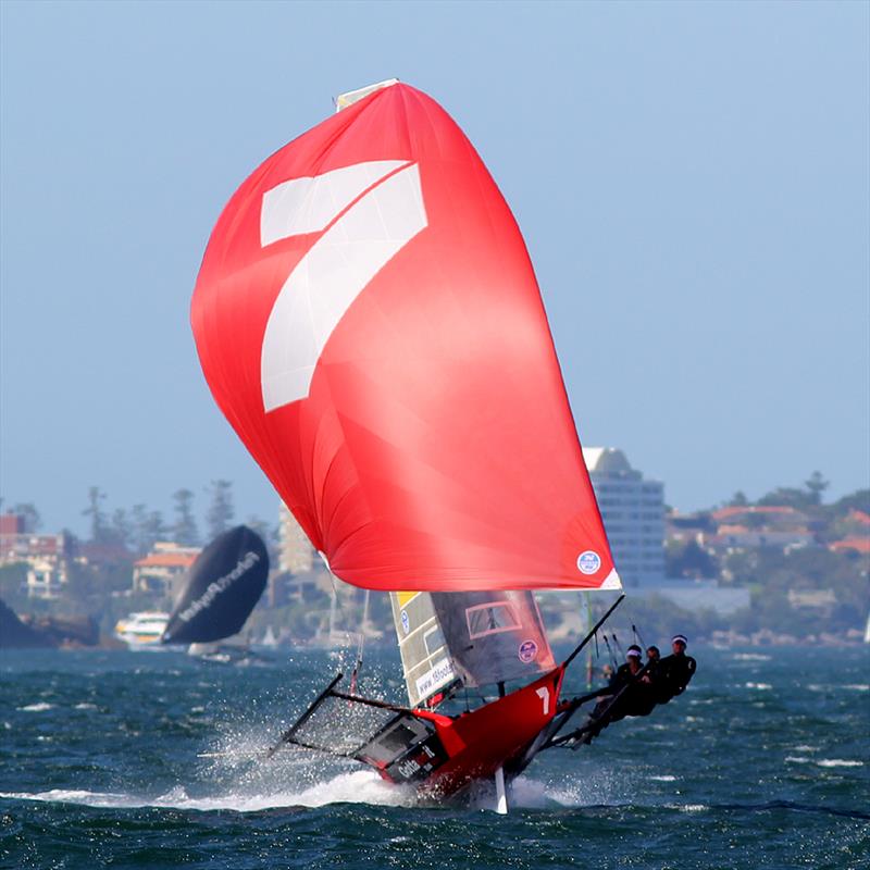 Gotta Love It 7 in action this season photo copyright Frank Quealey taken at Australian 18 Footers League and featuring the 18ft Skiff class