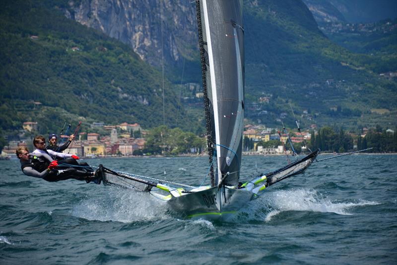 18ft Skiff Europeans on Lake Garda photo copyright Martin Ruegg taken at Circolo Vela Arco and featuring the 18ft Skiff class