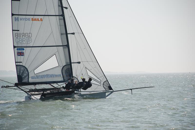 TeamO 18ft Skiff Solent Grand Prix Series Round 2 at Calshot photo copyright Tom Kiddle taken at  and featuring the 18ft Skiff class