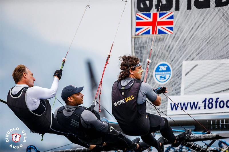 18ft Skiff World Championship for the Mark Foy Trophy on Lake Garda photo copyright Circolo Vela Arco / Jacapo Salvi taken at Circolo Vela Arco and featuring the 18ft Skiff class