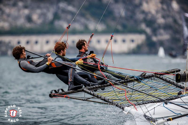 18ft Skiff World Championship for the Mark Foy Trophy on Lake Garda photo copyright Circolo Vela Arco / Jacapo Salvi taken at Circolo Vela Arco and featuring the 18ft Skiff class