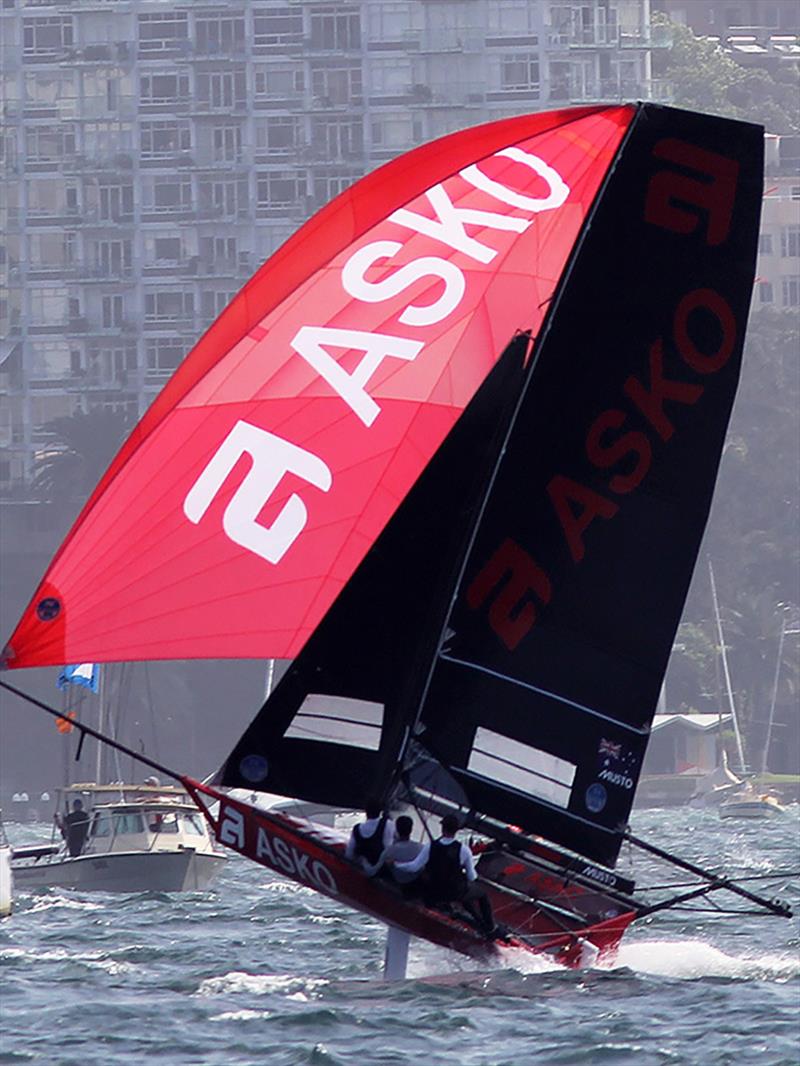 Asko Appliances continues to show the form which made the skiff Australia's best at the Giltinan Championship photo copyright Frank Quealey taken at Australian 18 Footers League and featuring the 18ft Skiff class