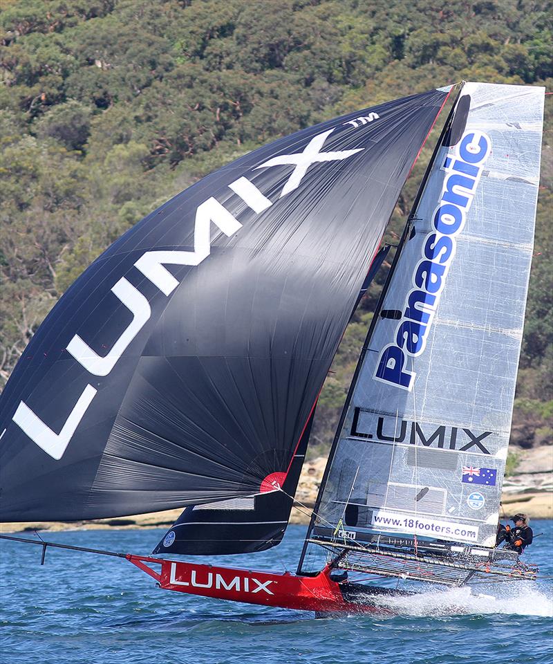 US sailor Katie Love and her Lumix team showed their best form so far this season during 18ft Skiff NSW Championship race 1 photo copyright Frank Quealey taken at Australian 18 Footers League and featuring the 18ft Skiff class