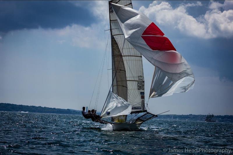 Allspars 18ft Skiff Solent Grand Prix Series Round 3 photo copyright James Head Photography taken at  and featuring the 18ft Skiff class