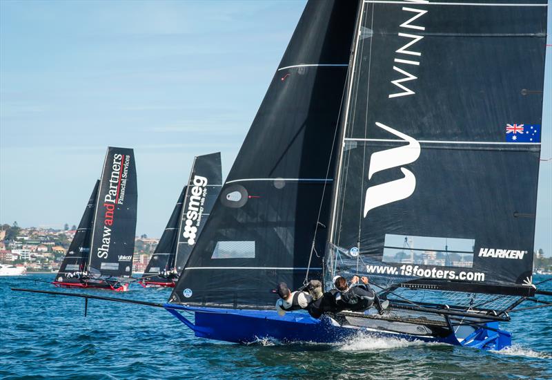 Races 8 & 9 on day 5 the 2020 18ft Skiff JJ Giltinan Championship photo copyright Michael Chittenden taken at Australian 18 Footers League and featuring the 18ft Skiff class