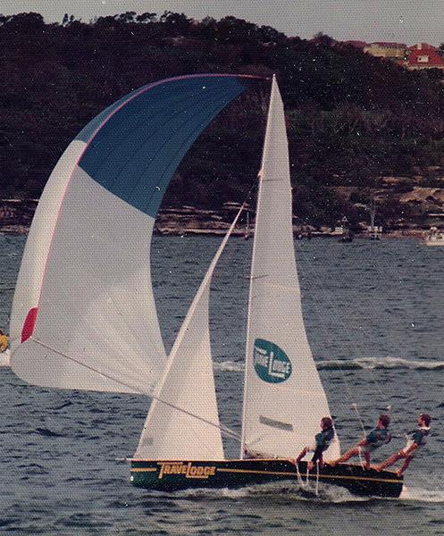 John Winning's first 18 Footer in action on Sydney Harbour photo copyright Archive taken at Australian 18 Footers League and featuring the 18ft Skiff class