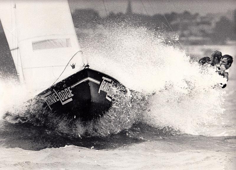 John Winning's first 18ft Skiff in 1975-76 photo copyright Frank Quealey taken at Australian 18 Footers League and featuring the 18ft Skiff class