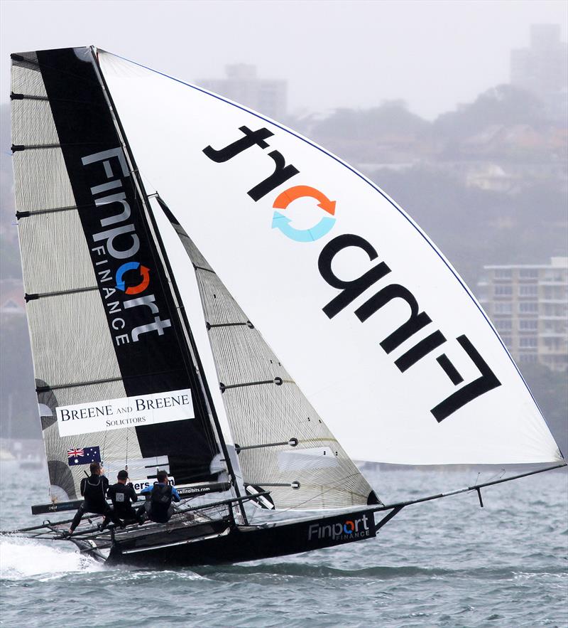 Finport Finance showing improved form over the past two races photo copyright Frank Quealey taken at Australian 18 Footers League and featuring the 18ft Skiff class