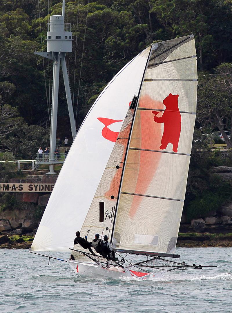 Bird and Bear, a team on the improve photo copyright Frank Quealey taken at Australian 18 Footers League and featuring the 18ft Skiff class
