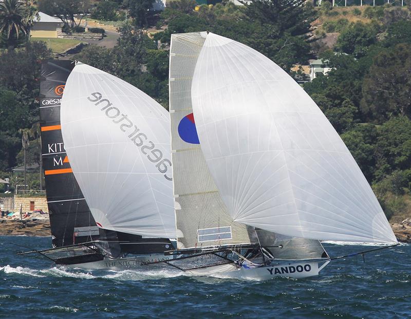 Spring champion Yandoo in spinnaker action with the young The Kitchen Maker-Caesarstone team - photo © Frank Quealey