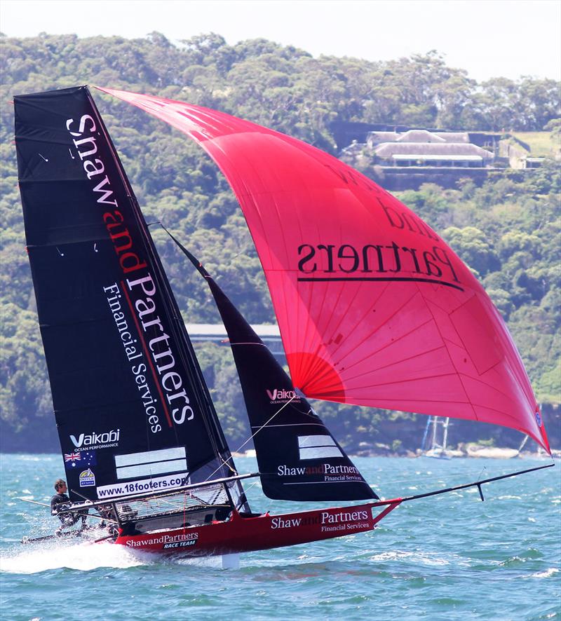 New Shaw and Partners Financial Services team during the 18ft Skiff NSW Championship photo copyright Frank Quealey taken at Australian 18 Footers League and featuring the 18ft Skiff class