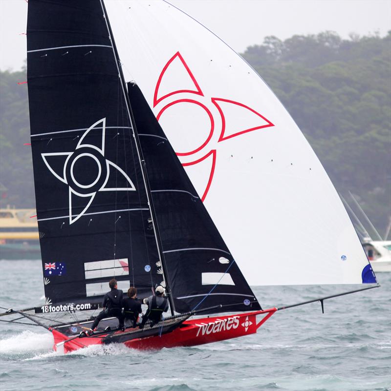 Noakesailing finished sixth in both races 4 & 5  of the 18ft Skiff Australian Championship photo copyright Frank Quealey taken at Australian 18 Footers League and featuring the 18ft Skiff class
