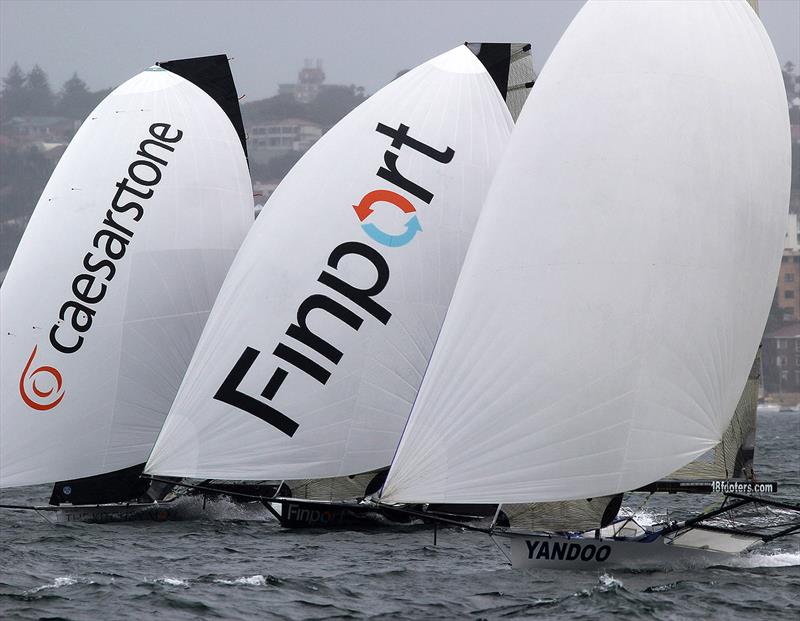 Racing was close all day in races 4 & 5 of the 18ft Skiff Australian Championship - photo © Frank Quealey