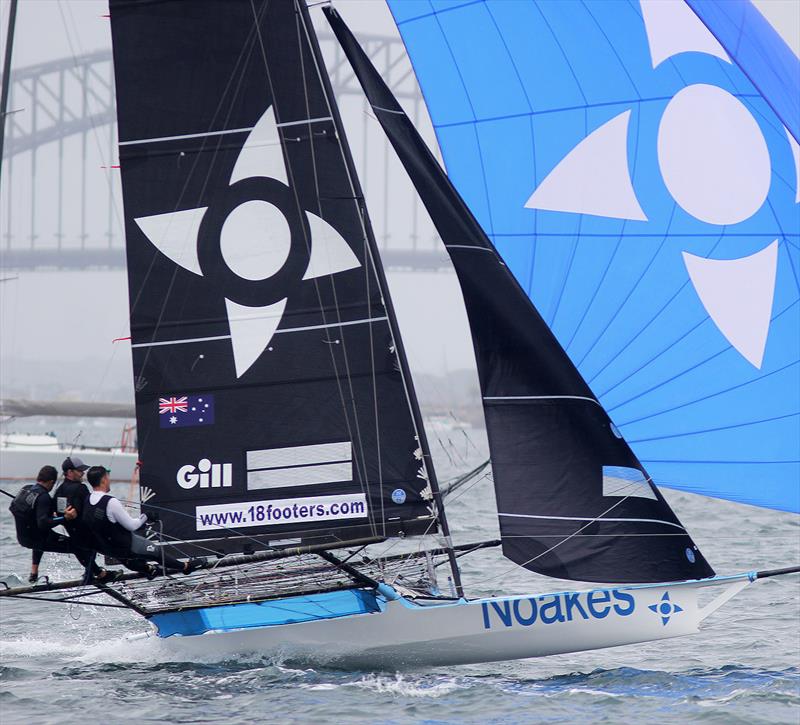 Noakes Blub was in the top six during Race 5 of the 18ft Skiff Australian Championship - photo © Frank Quealey
