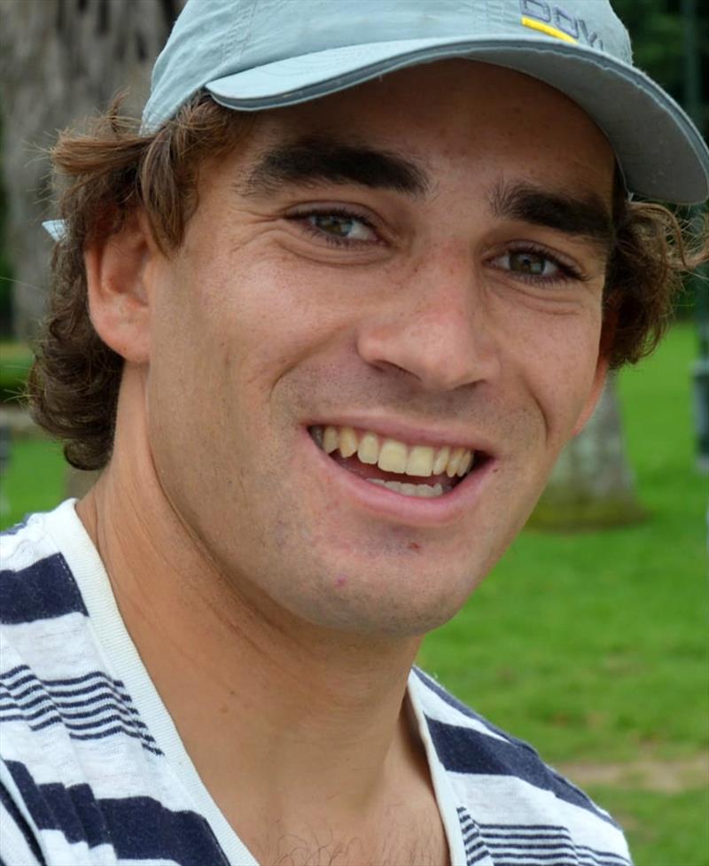 Josh Porebski, after winning the 2020 Australian Historical 18s Championship photo copyright Russell Debney taken at Sydney Flying Squadron and featuring the 18ft Skiff class