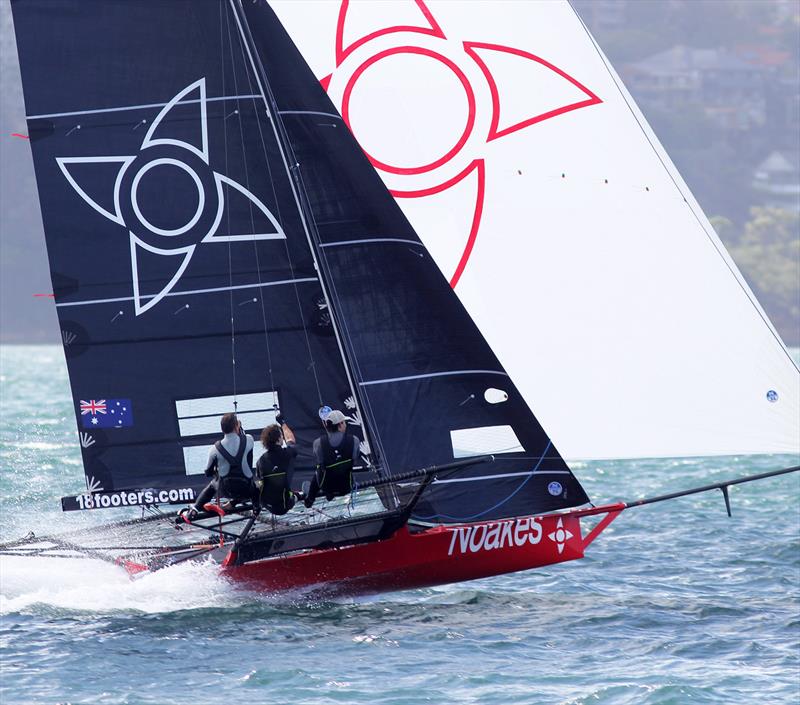 Noakesailing produced another consistent performance during Race 8 of the 18ft Skiff Australian Championship photo copyright Frank Quealey taken at Australian 18 Footers League and featuring the 18ft Skiff class