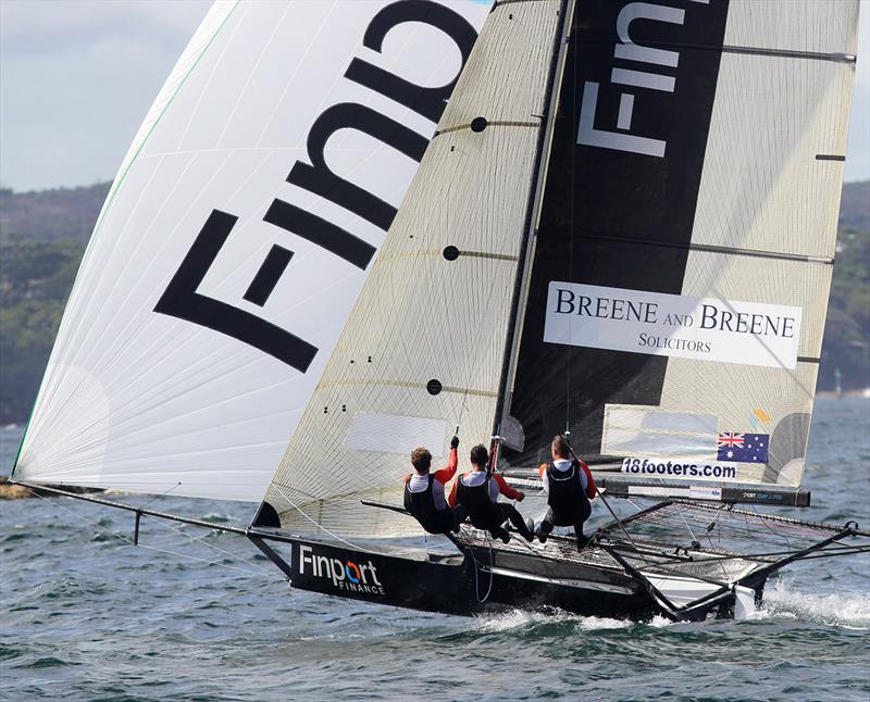 18ft Skiff JJ Giltinan Championship: Finport Finance in form team photo copyright Frank Quealey taken at Australian 18 Footers League and featuring the 18ft Skiff class