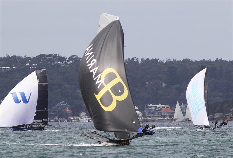 18ft Skiff JJ Giltinan Championship day 4: Birkenhead Point Marina leads Yandoo Winning Group and Appliancesonline photo copyright Frank Quealey taken at Australian 18 Footers League and featuring the 18ft Skiff class