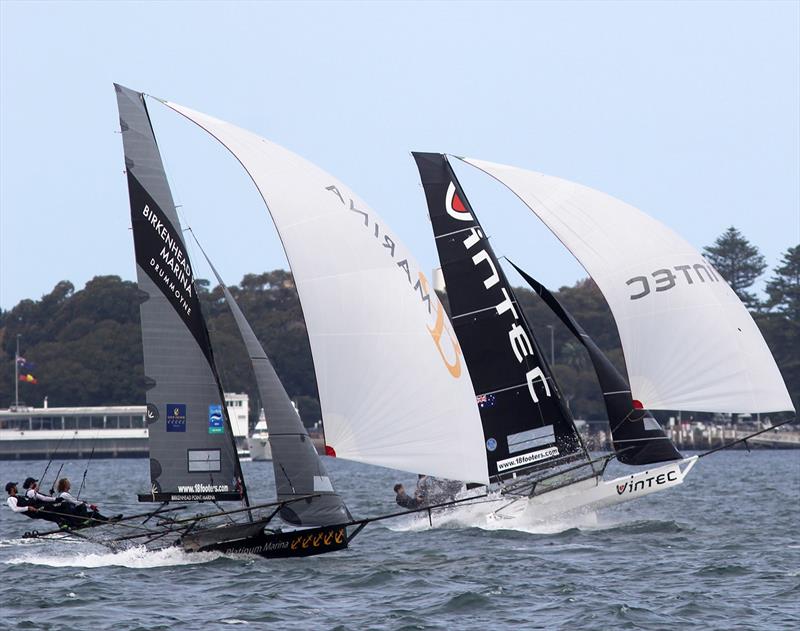 18ft Skiff JJ Giltinan Championship day 5: Two rookie teams in a tight battle photo copyright Frank Quealey taken at Australian 18 Footers League and featuring the 18ft Skiff class
