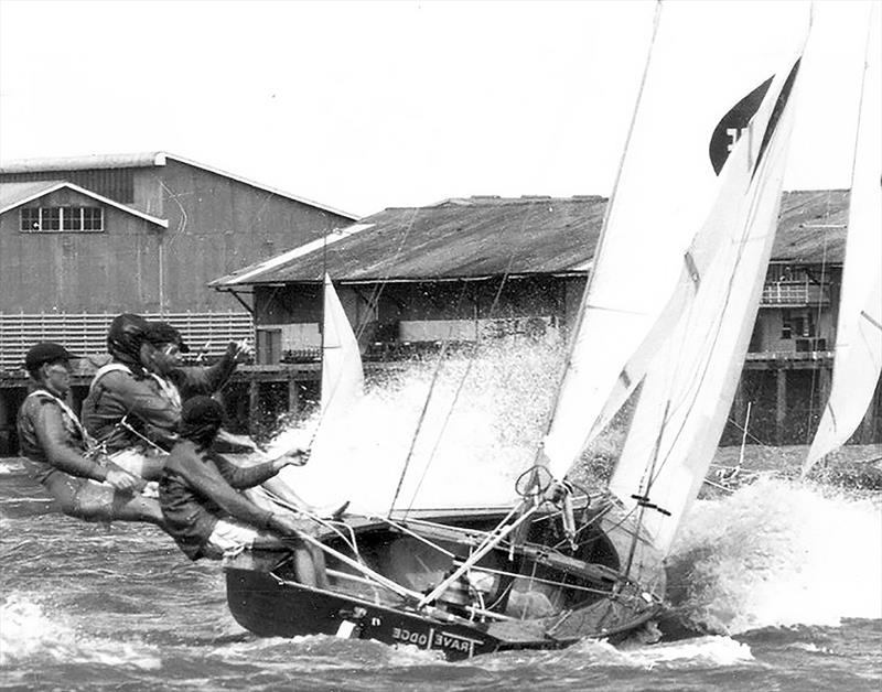 1966 Travelodge photo copyright Archive taken at Australian 18 Footers League and featuring the 18ft Skiff class