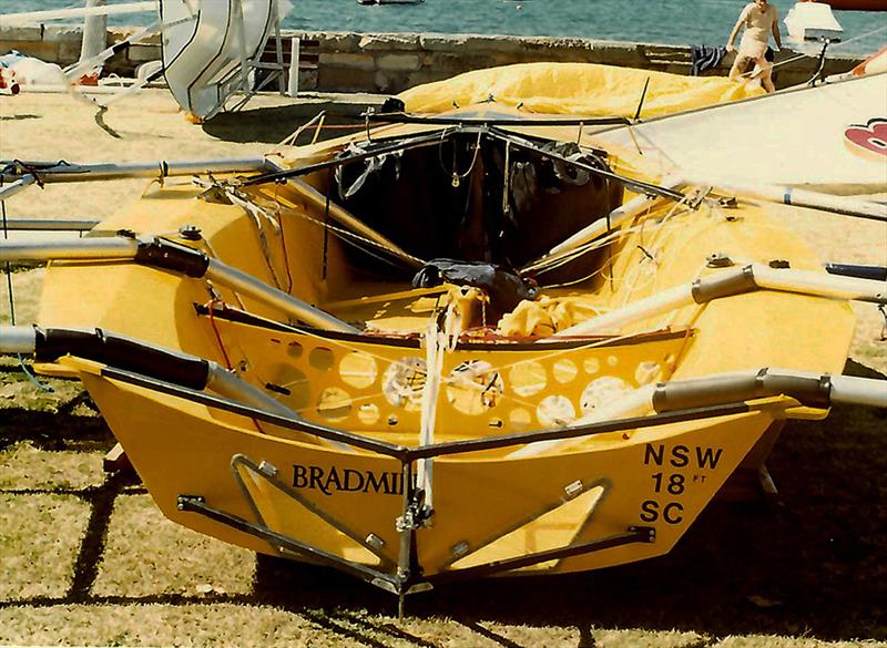 Bradmill, was the second 18ft Skiff Bethwaite design photo copyright Archive taken at Australian 18 Footers League and featuring the 18ft Skiff class