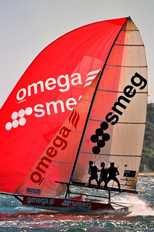 Omega Smeg 2001 photo copyright Frank Quealey taken at Australian 18 Footers League and featuring the 18ft Skiff class