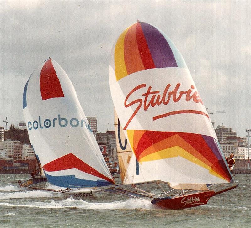 Stubbies and Lysaght Colorbond on a southerly run in 1985-1986 - photo © Frank Quealey