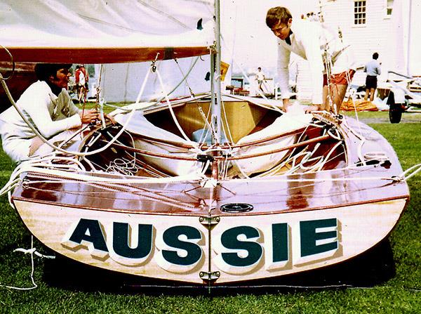 18ft Skiff Golden Era: Aussie, 1970-1971, Dave Porter's first 18 was designed by John Chapple photo copyright Frank Quealey taken at Australian 18 Footers League and featuring the 18ft Skiff class