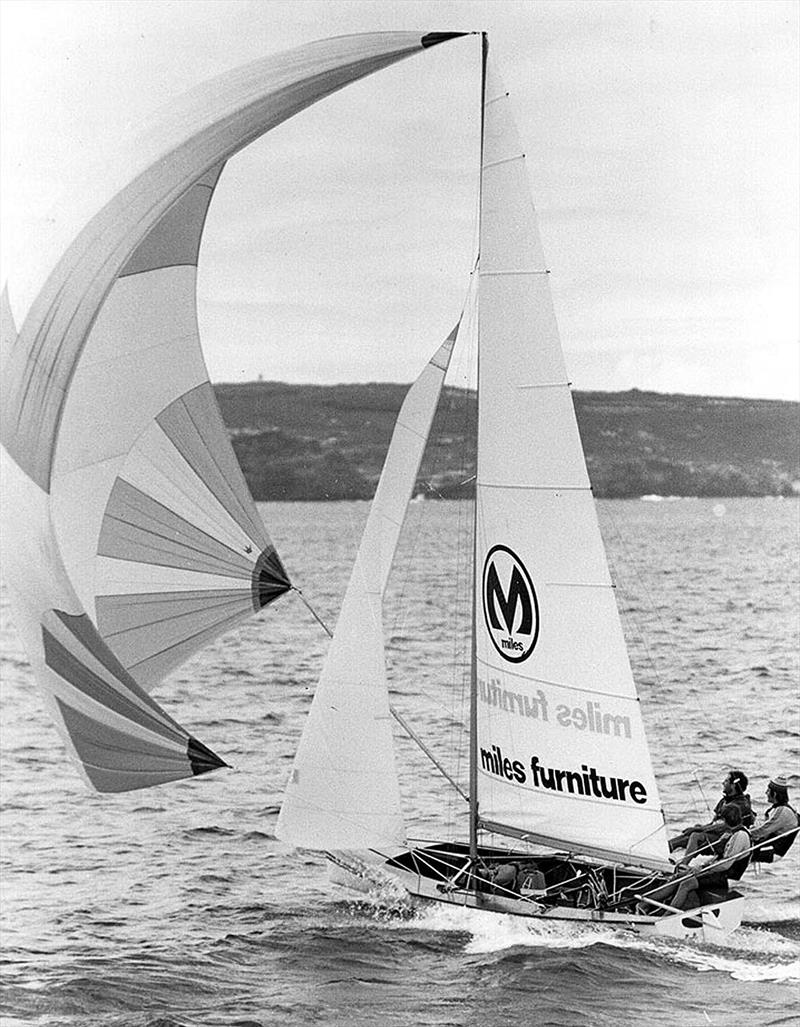 18ft Skiff Golden Era: Aussie, 1970-1971, Dave Porter's first 18 was designed by John Chapple photo copyright Frank Quealey taken at Australian 18 Footers League and featuring the 18ft Skiff class