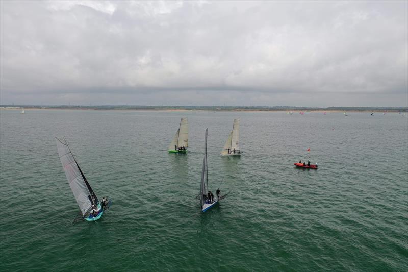 UK 18ft Skiff Solent Grand Prix Series Round 3 photo copyright Brad Fry taken at Calshot Sailing Club and featuring the 18ft Skiff class