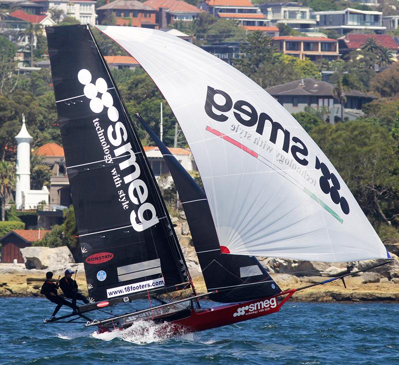 Current JJ Giltinan world champion Smeg team out to retain the title this season photo copyright Frank Quealey taken at Australian 18 Footers League and featuring the 18ft Skiff class