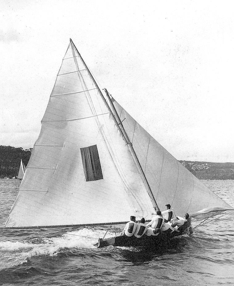 Taree, the first world champion in 1938 photo copyright Archive taken at Australian 18 Footers League and featuring the 18ft Skiff class