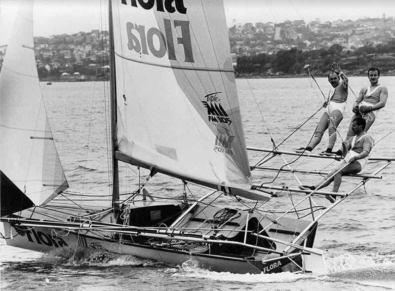 Flora-Triple M, 1985-86 photo copyright Archive taken at Australian 18 Footers League and featuring the 18ft Skiff class