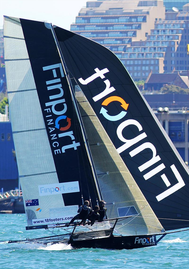 Finport Finance will be skippered by 2004 Giltinan world champion Rob Greenhalgh in the new 18ft Skiff season in Sydney photo copyright Frank Quealey taken at Australian 18 Footers League and featuring the 18ft Skiff class