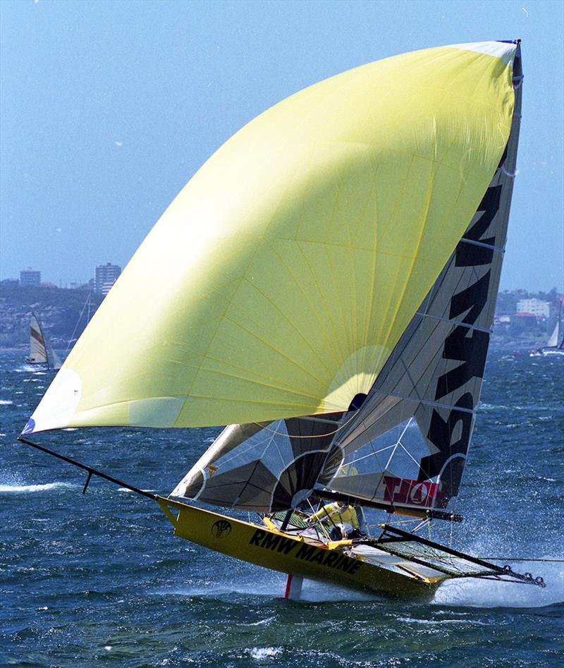 Rob Greenhalgh's 2004 Giltinan world champion RMW Marine photo copyright Bob Ross taken at Australian 18 Footers League and featuring the 18ft Skiff class