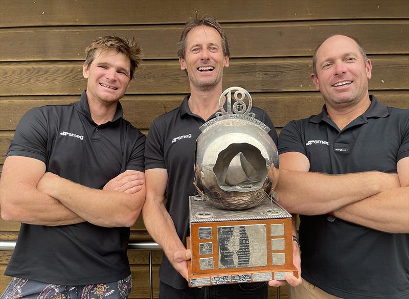 Two of the present Smeg team which won the JJ Giltinan world Championship, Michael Coxon (centre) and Ricky Bridge (right) presented the first meeting - photo © Jessica Crisp