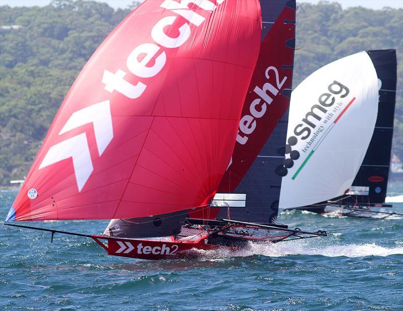 Will Tech2 and Smeg resume their battle for the top place again this season? photo copyright Frank Quealey taken at Australian 18 Footers League and featuring the 18ft Skiff class